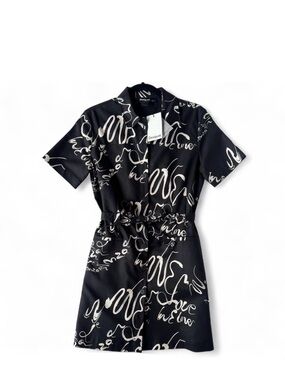 Wrap Tie Shirt Dress, Signature Print Style